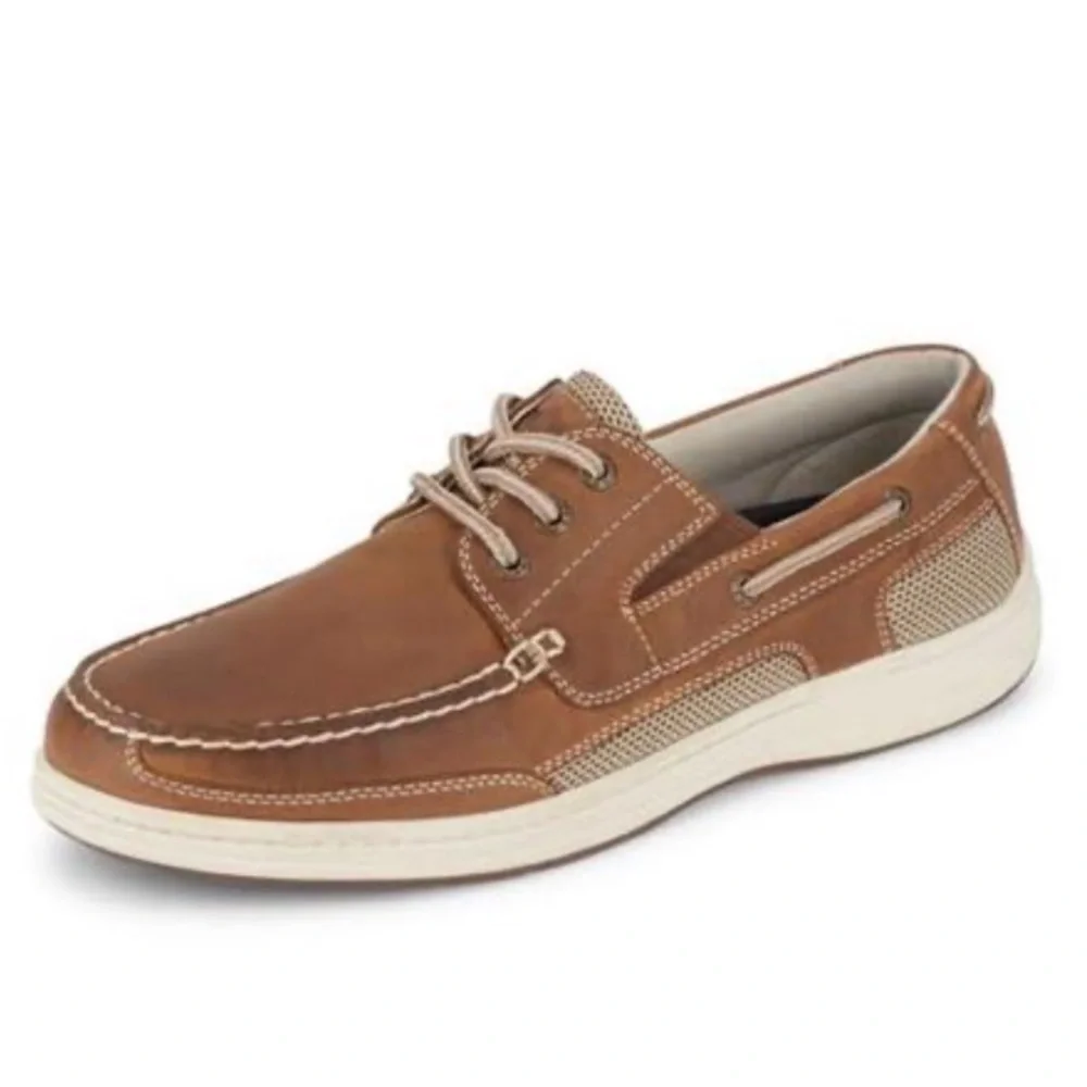 NWT. Dockers Men's Beacon Boat Shoe, Dark Tan